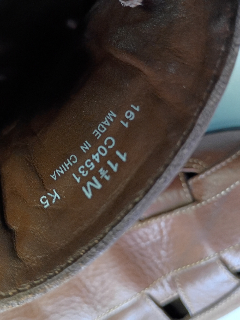 Cole Haan Tucker Sandals Men's Brown Leather Fisherman Slip-On Shoes Size 11.5 - Picture 8 of 13